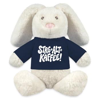 Ctrl Alt Coffee Design - MiniFeet® RecycelHase® Bunny Cream - french navy - Front