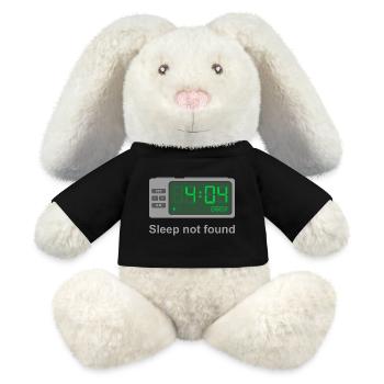 Erreur 404 - Sommeil non trouvé - Lapin en peluche recyclé MiniFeet® Crème - noir - Devant