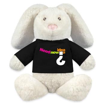 Need New Ideas Color Burst - MiniFeet® RecycelHase® Creme - Schwarz - Vorne