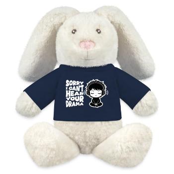 No Drama Relatable Manga Headphones - MiniFeet® RecycelHase® Bunny Cream - french navy - Front