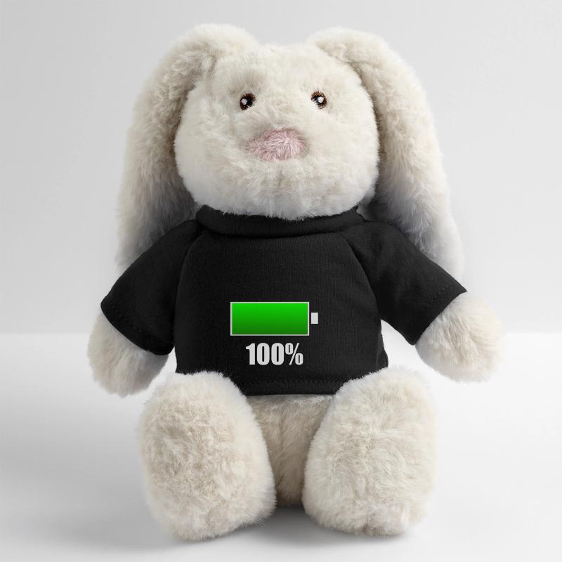 Battery charged MiniFeet® RecycelHase® Bunny Cream