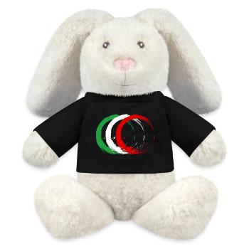 Iran - Lapin en peluche recyclé MiniFeet® Crème - noir - Devant