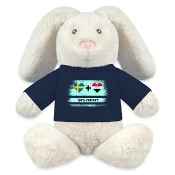 Iraq and Sweden 100% Perfect / Gift - MiniFeet® RecycelHase® Bunny Cream - french navy - Front