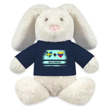 Venezuela and Sweden 100% perfect / gift - MiniFeet® RecycelHase® Bunny Cream - french navy - Front