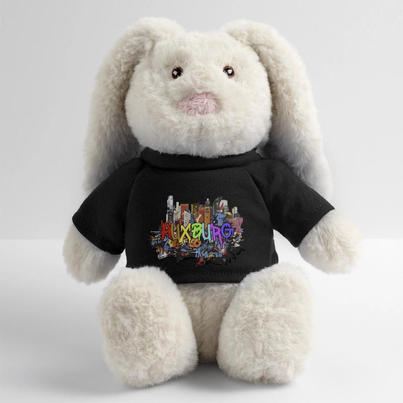 Augsburg in Graffiti Design Geschenk MiniFeet® RecycelHase® Creme