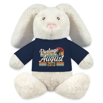 August 2013 Jubiläum 2013 - August Legends Geschenk - MiniFeet® RecycelHase® Creme - French Navy - Vorne