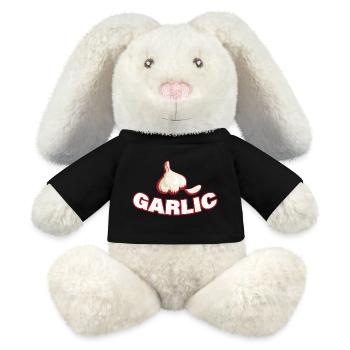 AIL - Lapin en peluche recyclé MiniFeet® Crème - noir - Devant