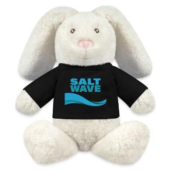 VAGUE DE SEL - Lapin en peluche recyclé MiniFeet® Crème - noir - Devant