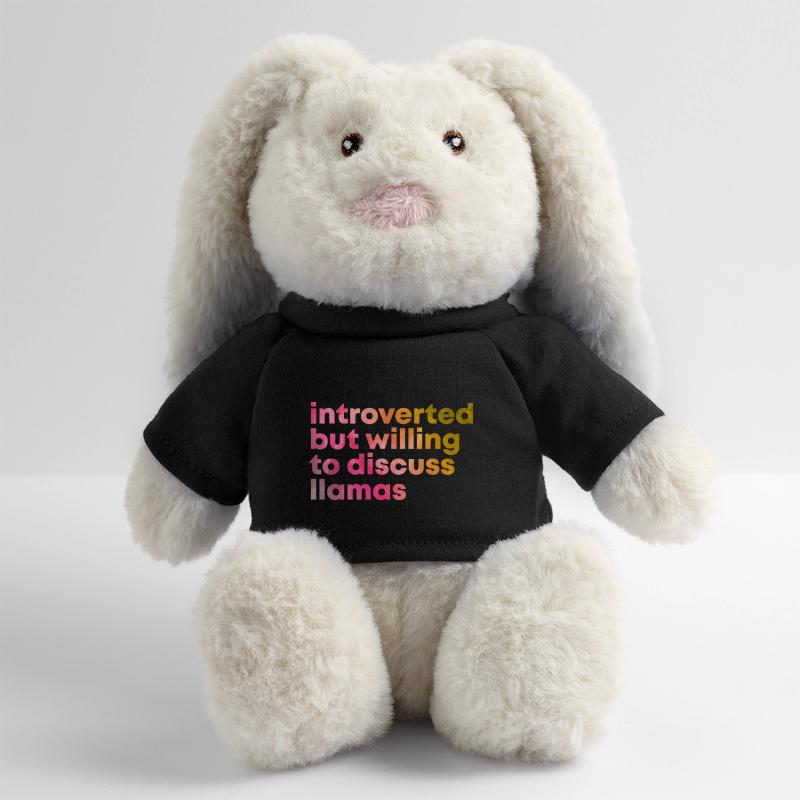 Lama Lapin en peluche recyclé MiniFeet® Crème