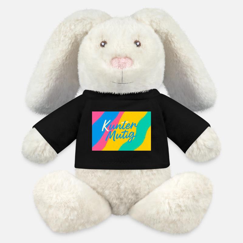 Kunter Mutig Farbrausch - MiniFeet® RecycelHase® Bunny Cream - black