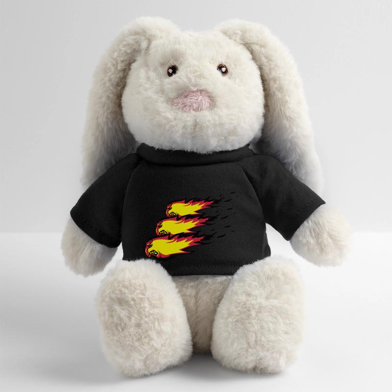 Fire flame fireball formation agro MiniFeet® RecycelHase® Bunny Cream