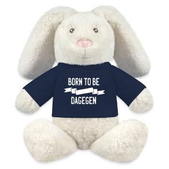 Born to be dagegen - MiniFeet® RecycelHase® Creme - French Navy - Vorne