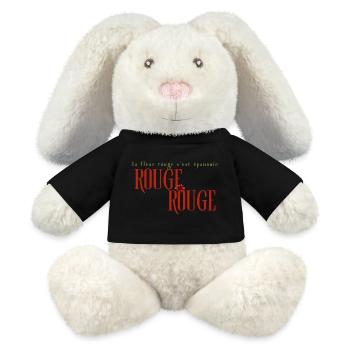 La fleur rouge - MiniFeet® RecycelHase® Bunny Cream - black - Front