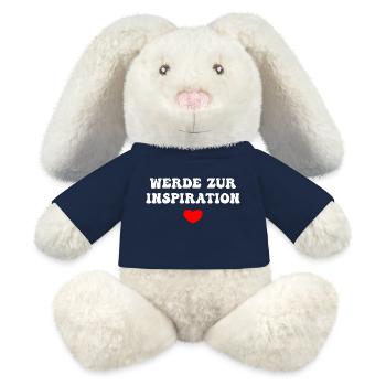 Werde Zur Inspiration - MiniFeet® RecycelHase® Creme - French Navy - Vorne