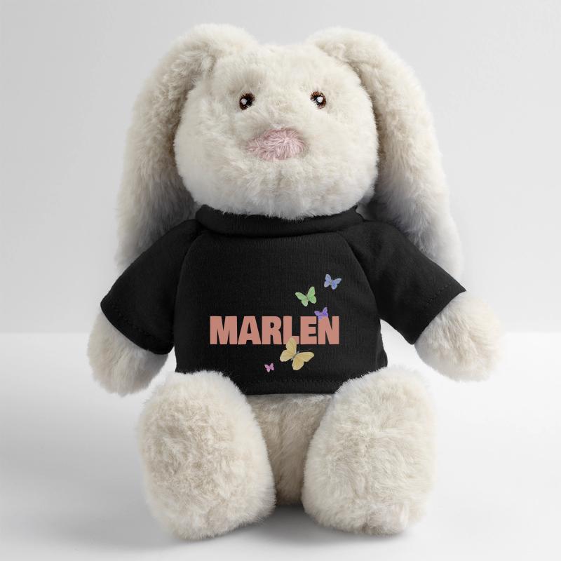 Marlen dans le rôle de Marlen Lapin en peluche recyclé MiniFeet® Crème