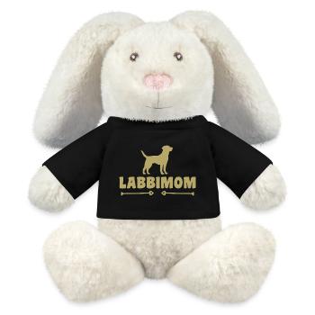 Labrador - MiniFeet® RecycelHase® Creme - Schwarz - Vorne