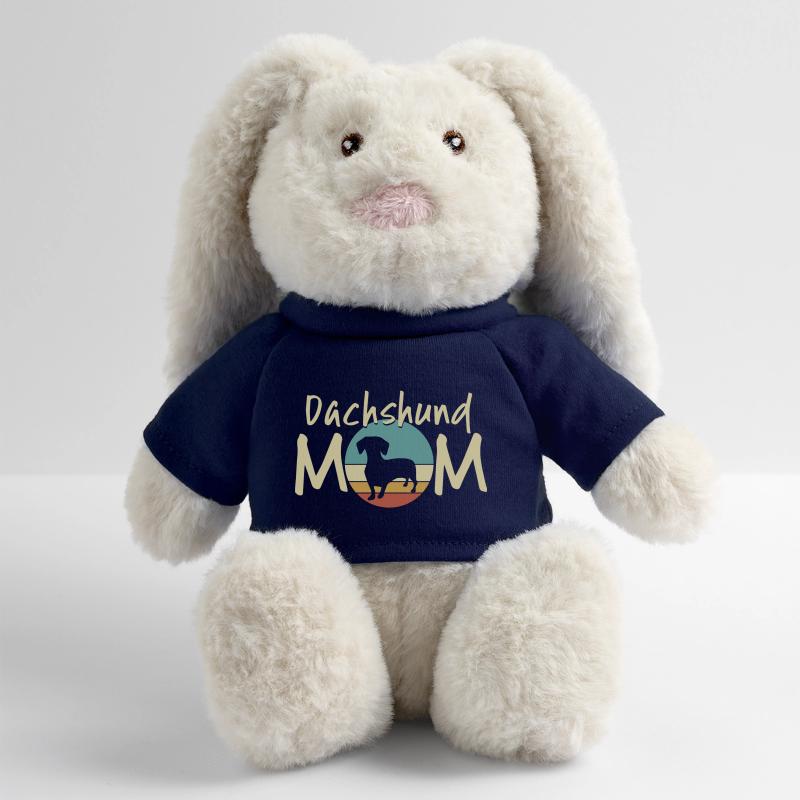 Dackel Mond Mutter Design MiniFeet® RecycelHase® Creme