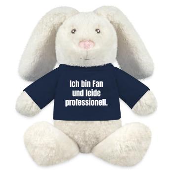 Ich bin Fan und leider professionell. - MiniFeet® RecycelHase® Creme - French Navy - Vorne