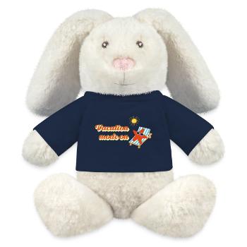 Vacation mode on – Summer Holiday Statement - MiniFeet® RecycelHase® Bunny Cream - french navy - Front