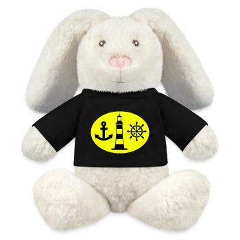 Sail - MiniFeet® RecycelHase® Bunny Cream - black - Front
