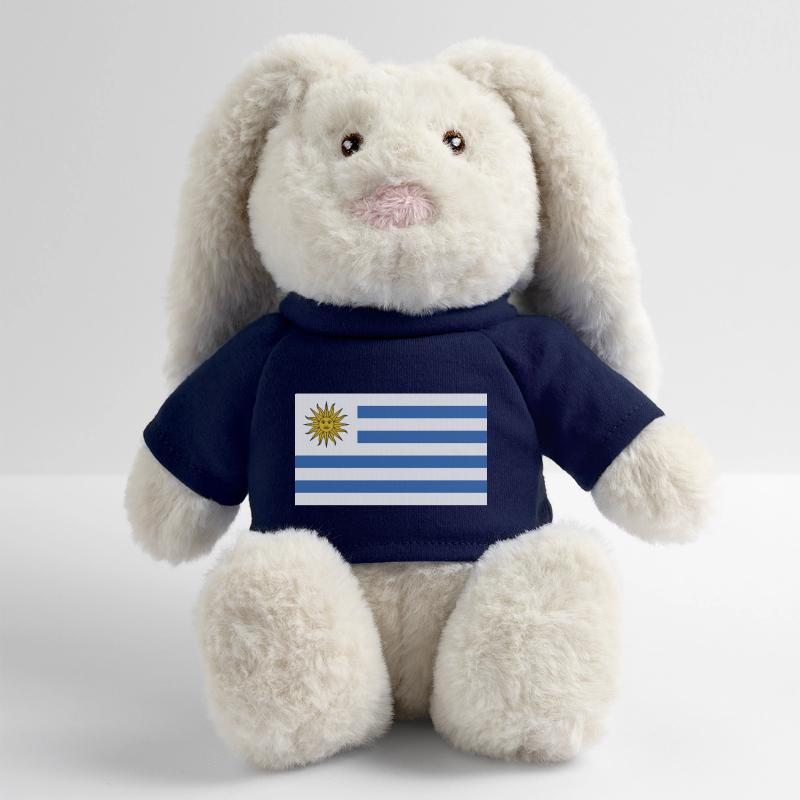 Uruguay Flagge MiniFeet® RecycelHase® Creme