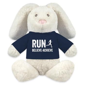 Marathon - Run. Believe. Achieve. - MiniFeet® RecycelHase® Bunny Cream - french navy - Front