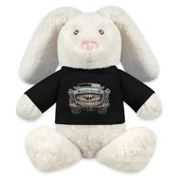 the car of hell - MiniFeet® RecycelHase® Bunny Cream - black - Front