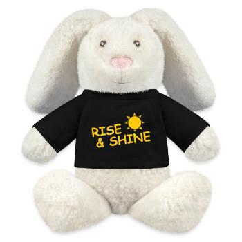 RISE & SHINE - MiniFeet® RecycelHase® Bunny Cream - black - Front