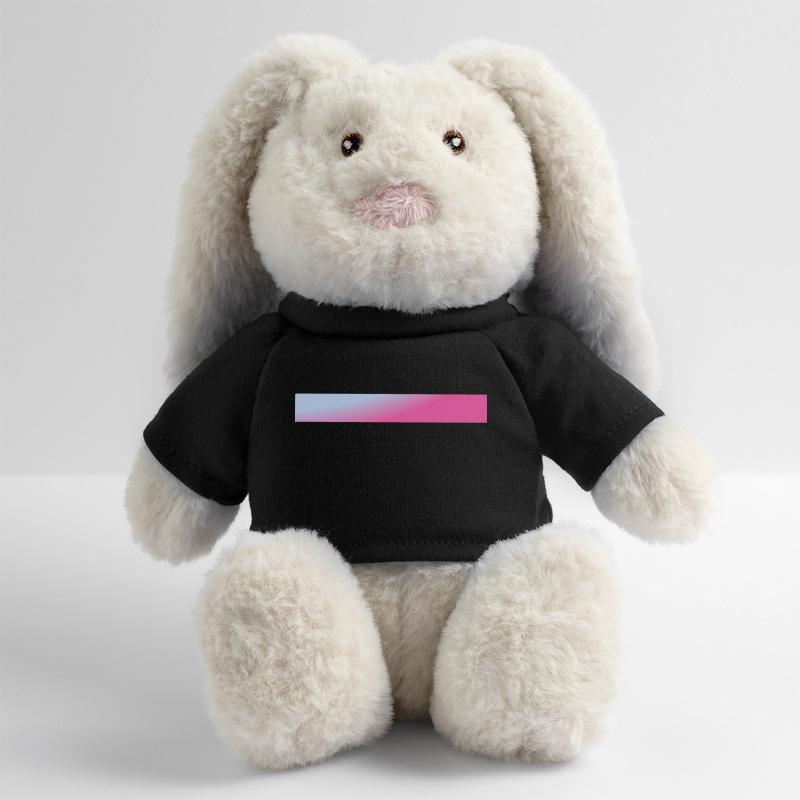 Balken Blau & Pinker Farbverlauf MiniFeet® RecycelHase® Creme