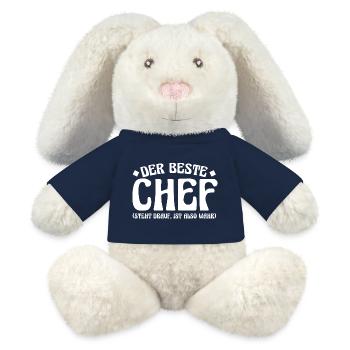 Teamleiter Chef Abschied - MiniFeet® RecycelHase® Creme - French Navy - Vorne