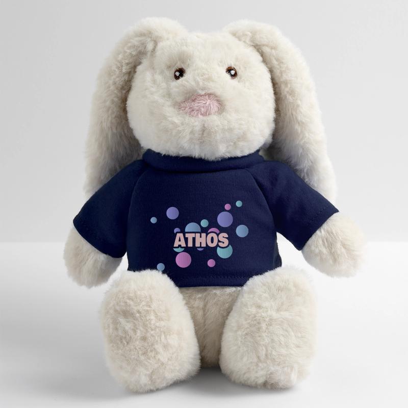 Athos Athos Lapin en peluche recyclé MiniFeet® Crème
