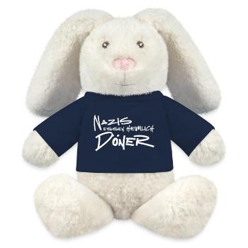 Nazis essen heimlich Döner - MiniFeet® RecycelHase® Creme - French Navy - Vorne