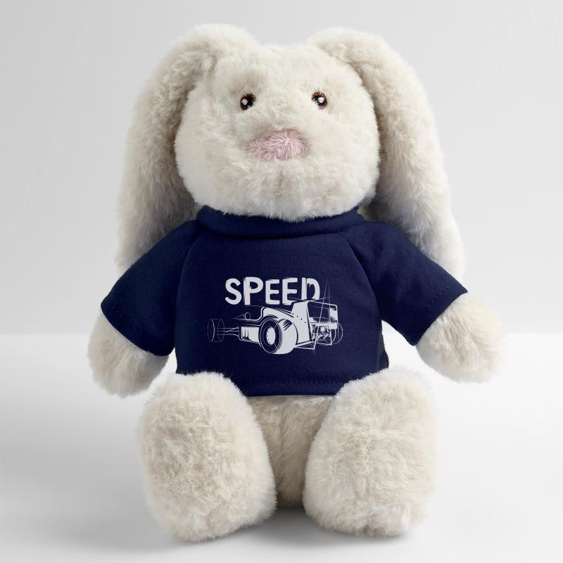 Speed Formula Auto - Racing Illustration MiniFeet® RecycelHase® Bunny Cream