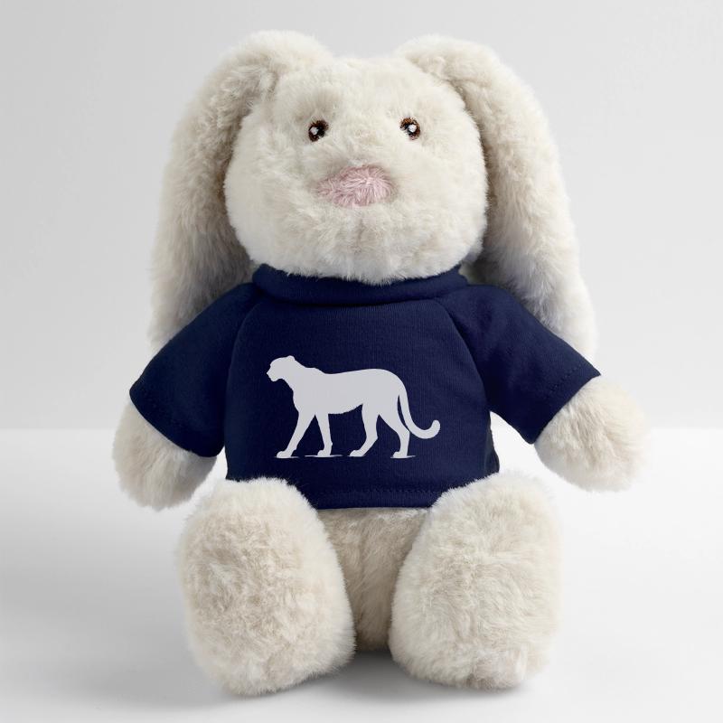 Guépard Lapin en peluche recyclé MiniFeet® Crème