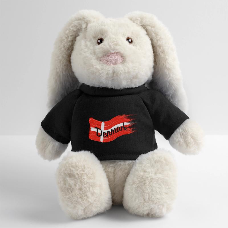 Drapeau danois Lapin en peluche recyclé MiniFeet® Crème
