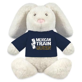 Mexican Train Domino - MiniFeet® RecycelHase® Creme - French Navy - Vorne