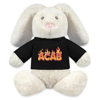ACAB - Anti-Cops Tee - MiniFeet® RecycelHase® Bunny Cream - black - Front