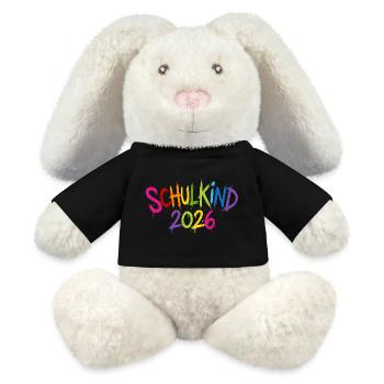 Schulkind 2026 - MiniFeet® RecycelHase® Creme - Schwarz - Vorne