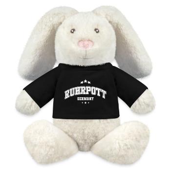 Ruhrpott Shirt für Deutschland Fans - MiniFeet® RecycelHase® Creme - Schwarz - Vorne