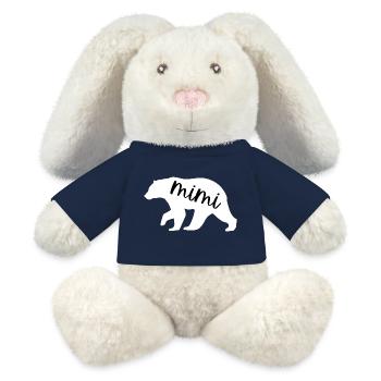 Mimi Bear Süße Familie Großeltern Muttertag - MiniFeet® RecycelHase® Creme - French Navy - Vorne