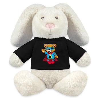 Super Teddybär - MiniFeet® RecycelHase® Creme - Schwarz - Vorne