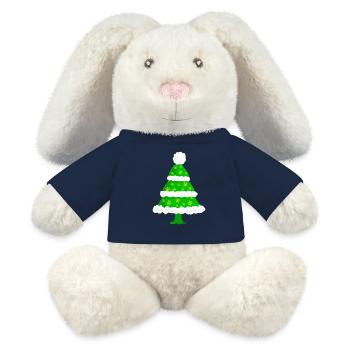 Tannenbaum Weihnachten - MiniFeet® RecycelHase® Creme - French Navy - Vorne