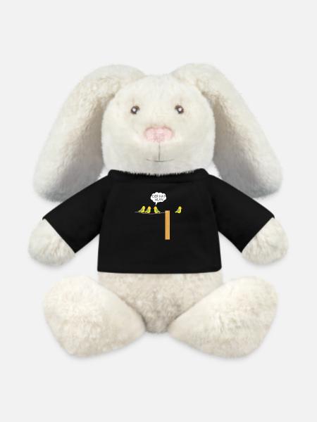 Der hat WLAN - MiniFeet® RecycelHase® Creme - Schwarz