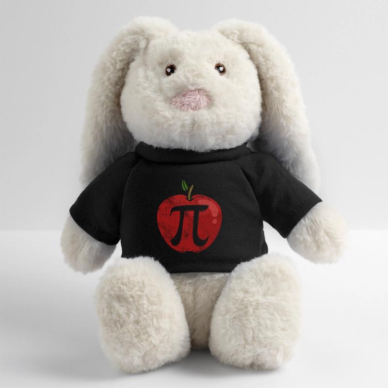 Pi math Lapin en peluche recyclé MiniFeet® Crème