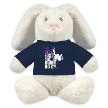 Girl Just Tae Kwon Do It Taekwondo Gift Ladies - MiniFeet® RecycelHase® Bunny Cream - french navy - Front