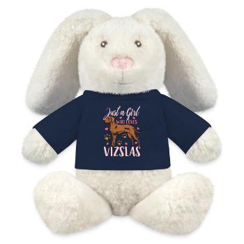 Vizsla - MiniFeet® RecycelHase® Bunny Cream - french navy - Front