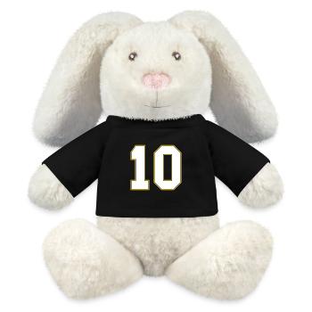 10 number jersey - MiniFeet® RecycelHase® Bunny Cream - black - Front