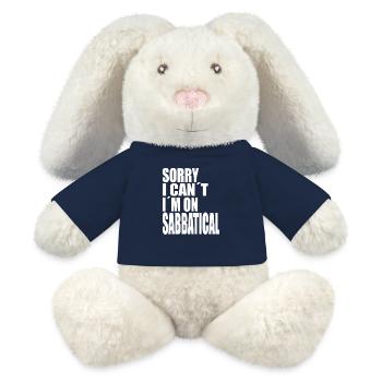 Arbeitslose Witze Lustige Zitate - MiniFeet® RecycelHase® Creme - French Navy - Vorne