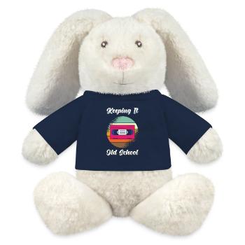 VHS Videokasette Retro 80s - MiniFeet® RecycelHase® Creme - French Navy - Vorne