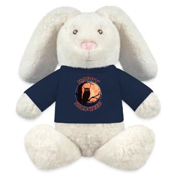Glücklich Es ist alles, was Halloween - gruselige Eule Voller Mond Geschenk - MiniFeet® RecycelHase® Creme - French Navy - Vorne